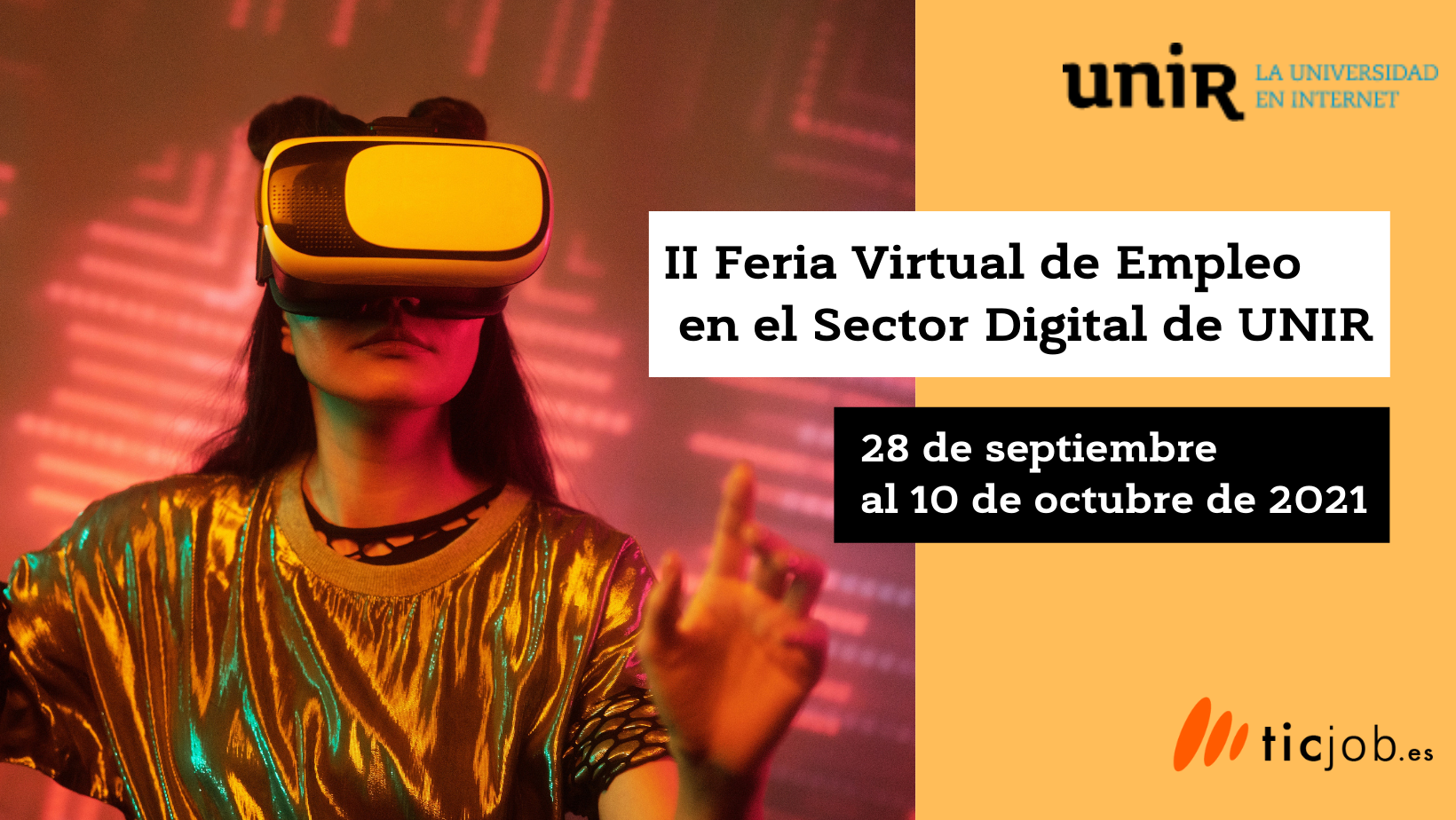 Participa en la II Feria Virtual de Empleo en el Sector Digital Unir